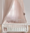 Pościel z wypełnieniem : do kołyski / mini łóżeczka /kosza mojżesza muślinowa (pastel roses śmietanka) - 3