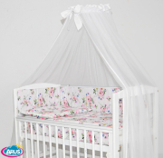 8 el. Pościel do łóżeczka Tobiasz (kwiat jabłoni biały)