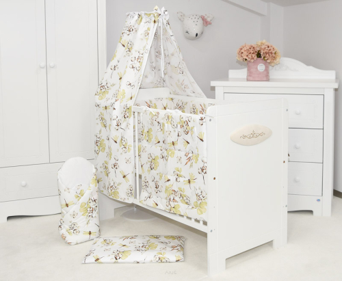 ARUŚ 4 el. pościel do łóżeczka 120*90 (153-kwiat bawełny)