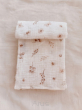 Prześcieradło muślinowe z gumką do łóżeczka 90*40 (soft beige garden) - 2