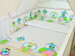 ARUŚ 4 el. pościel do łóżeczka 120*90 (21-bezowe sowy NOWE) - 2