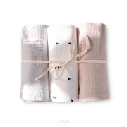 Otulacze pieluszki muślinowe Double Gauze zestaw 3szt (D1)