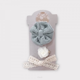 Zestaw 3 spinek (fairy mint, kwiatuszek, koronka)