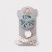 Zestaw 3 spinek (fairy mint, kwiatuszek, koronka)