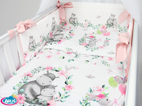 7 el.Pościel do łóżeczka 120x90 dwustronna 