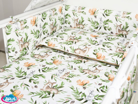 ARUŚ 3 el. pościel do łóżeczka 120*90 (169-ruda wiewiórka)