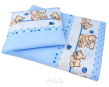 Pościel do przedszkola żłobka 100x135 z wypełnieniem + Worek-4el (niebieski teddy) - 2