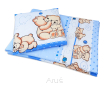 Pościel do przedszkola żłobka 100x135 z wypełnieniem + Worek-4el (niebieski teddy) - 4