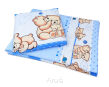 Pościel do przedszkola żłobka 100x135 z wypełnieniem + Worek-4el (niebieski teddy) - 4