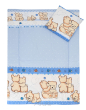 Pościel do przedszkola żłobka 100x135 z wypełnieniem + Worek-4el (niebieski teddy) - 7