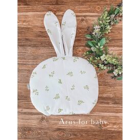Poduszka dwustronna wafelek BUNNY (biały +gałązki)