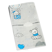 Pielucha pieluszka pieluszki flanelowe (popielate misie w balonie)