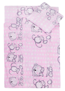 2 pościel do przedszkola 80*220 +gratis (różowy zając)