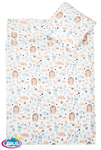 5 pościel do przedszkola 80*220 z workiem+gratis (jeżyki beżowe)