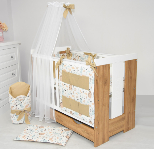 13 el.łóżeczko z szufladą/tapczanik FILIP materac pościel 