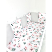 10 el.Pościel do łóżeczka 120x90 "MODUŁOWA" (calineczka + popiel)