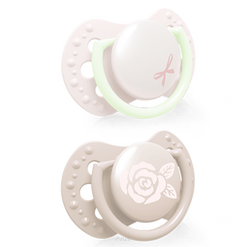 Smoczek silikonowy dynamiczny LOVI 0-2 m 2 szt. Baby Shower Girl