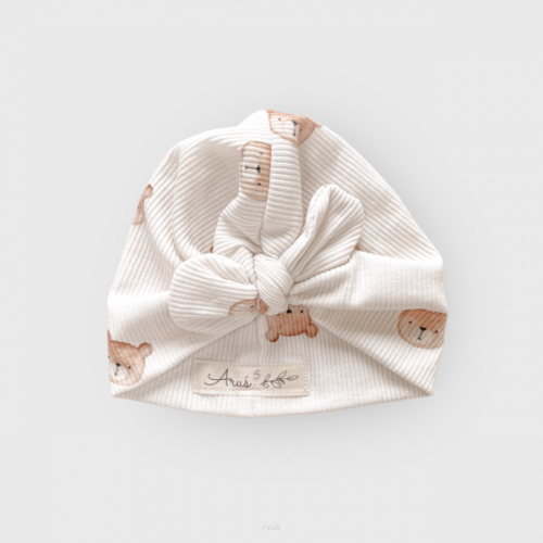 Turban bawełniany (Little teddy jasny beż)