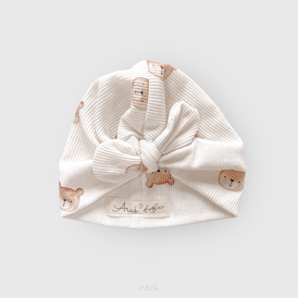 Turban bawełniany (Little teddy jasny beż)