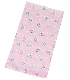 Pielucha pieluszka tetrowa kolorowa 70*80 (małe misie różowe)