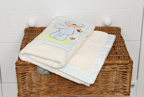 BoboBaby koc kocyk pled dwuwarstwowy P-BOX 1 (niebieski)