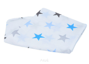 Pieluszka pielucha muślinowa (gwiazdki niebieskie)