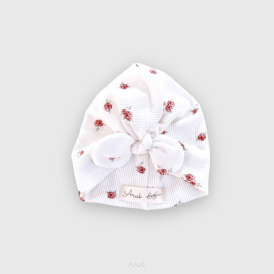 Turban bawełniany (eternal roses dusty)