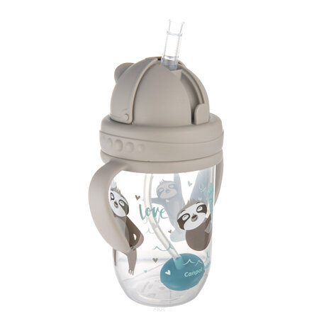  Canpol babies kubek niekapek z rurką i odważnikiem 270ml EXOTIC ANIMALS 56/606_grey 