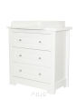 Zestaw mebli SOPHIE 2 biały : łóżeczko z szufladą + komoda z przewijakiem - 3