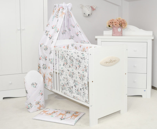 ARUŚ 4 el. pościel do łóżeczka 120*90 (151-sarenka bambi)