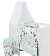 Baldachim z szyfonu szyfonowy 150*420 (miętowa kokardka)