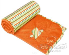 Matex kocyk LOVE z aplikacją 100x140 - pomarańcz