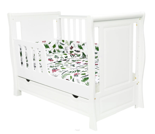 11 el.łóżeczko z szufladą/tapczanik MEGAN II materac pościel 