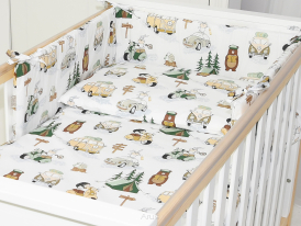 ARUŚ 3 el. pościel do łóżeczka 120*90 (183-kemping beżowy)