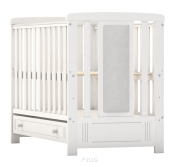 Łóżeczko dziecięce z szufladą, tapczanik FREDDIE 120x60 białe