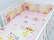 ARUŚ 4 el. pościel do łóżeczka 120*90 (167-słoniki różowe) - 2