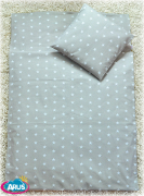 4 pościel do przedszkola 80*220 +gratis (białe gwiazdki na popielu)