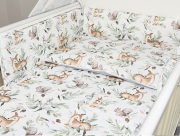 ARUŚ 7 el. pościel do łóżeczka 120*90 (168-popielata wiewiórka)