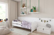 Łóżko dziecięce z barierką 160X80 LUNA biała - 2