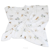 Pieluszka pielucha muślinowa (ważki)