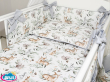 4 el.Pościel do łóżeczka 120x90 dwustronna 