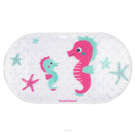 Canpol babies mata do kąpieli 69x38cm LOVE&SEA różowa 80/002