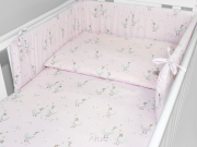 ARUŚ 3 el. pościel do łóżeczka 120*90 (172-gąski różowe)