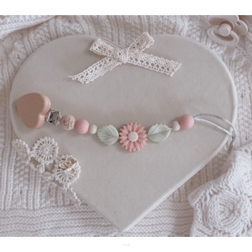 Zawieszka łańcuszek do smoczka (sun flower)