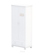 Szafa dwudrzwiowa z szufladą z półkami z drążkiem LITTLE ANGEL