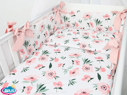 7 el.Pościel do łóżeczka 120x90 dwustronna 