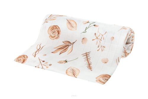Pieluszka pielucha bambusowa 75x75 (kwiaty boho)