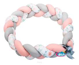 Warkocz ochraniacz do łóżeczka 210cm (eucaliptus)