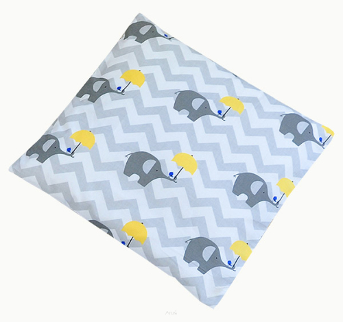 Poszewka na poduszkę Jaś 40x40 (słonik z żółtą parasolką)