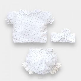Komplet Koszulka +bloomersy +opaska (bluebonnie)
